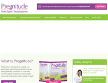 Tablet Screenshot of pregnitude.com